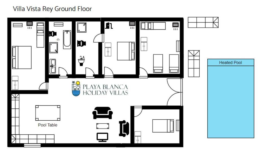 Villa Vista Rey - 6 Bedroom - Heated Pool - Amazing Views - Pool Table - Vista Lobos - Playa Blanca Екстериор снимка